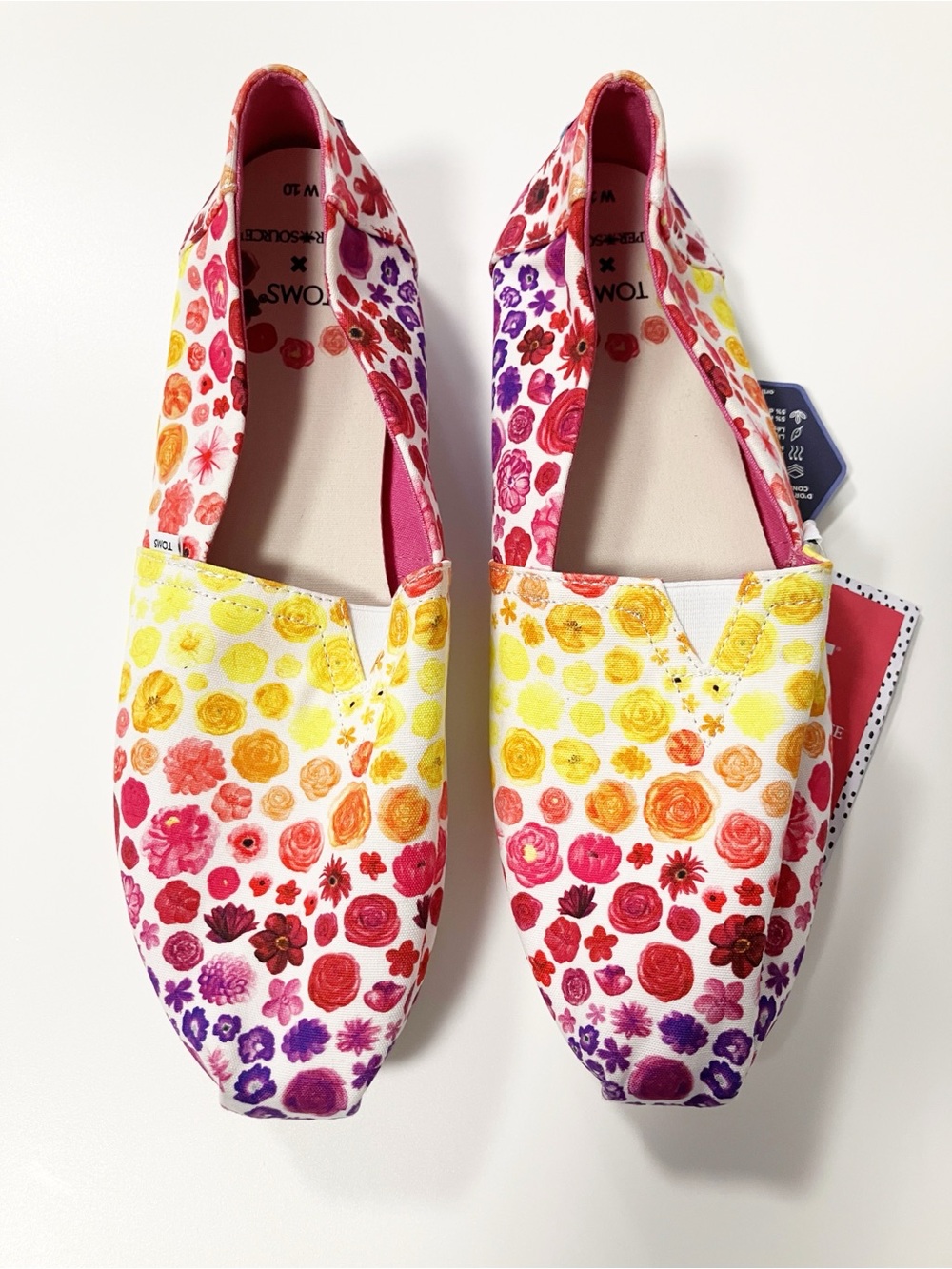 Toms x Paper Source | Floral Ombre Alpargata Flats 10 Boho Rainbow Summer